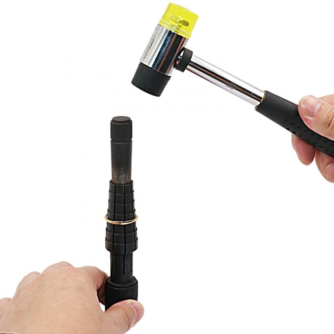 المطرقة المعدنية ذات الرأس المزدوج البلاستيكية والطاطية للمجوهرات 3